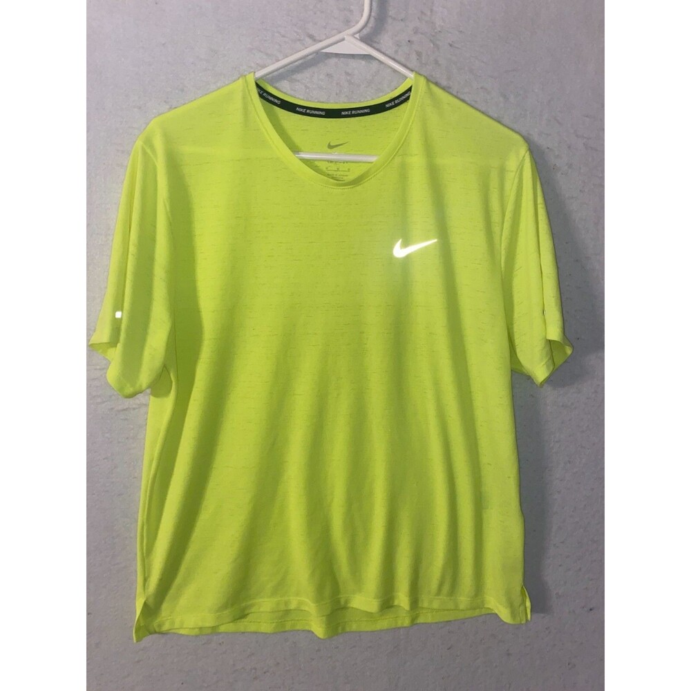 Nike Running Dri Fit Yellow Vented T Shirt Womens size M, Medium